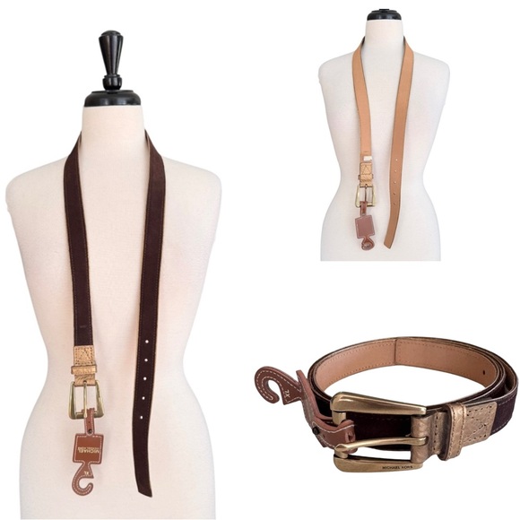 Michael Kors Genuine Leather Belt - Picture 1 of 5